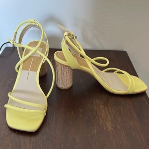 Dolce Vita Yellow Heels size 8.5